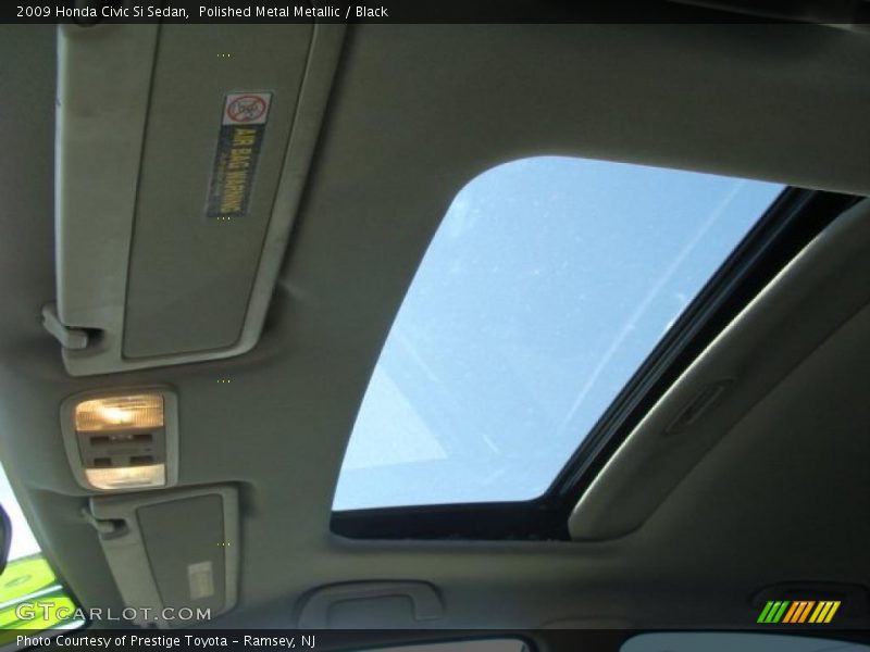 Polished Metal Metallic / Black 2009 Honda Civic Si Sedan
