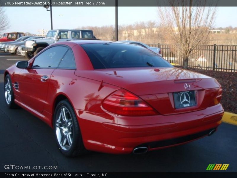 Mars Red / Stone 2006 Mercedes-Benz SL 500 Roadster