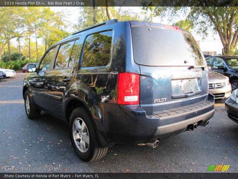 Bali Blue Pearl / Gray 2010 Honda Pilot EX-L