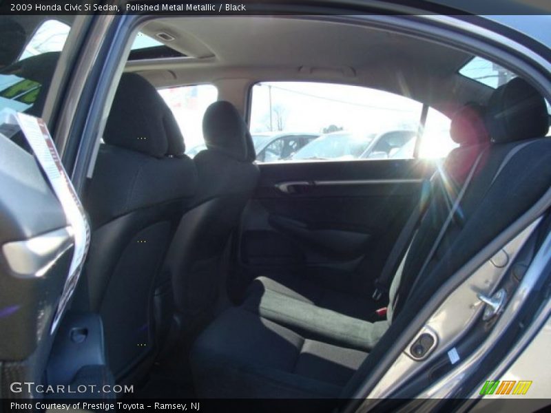 Polished Metal Metallic / Black 2009 Honda Civic Si Sedan