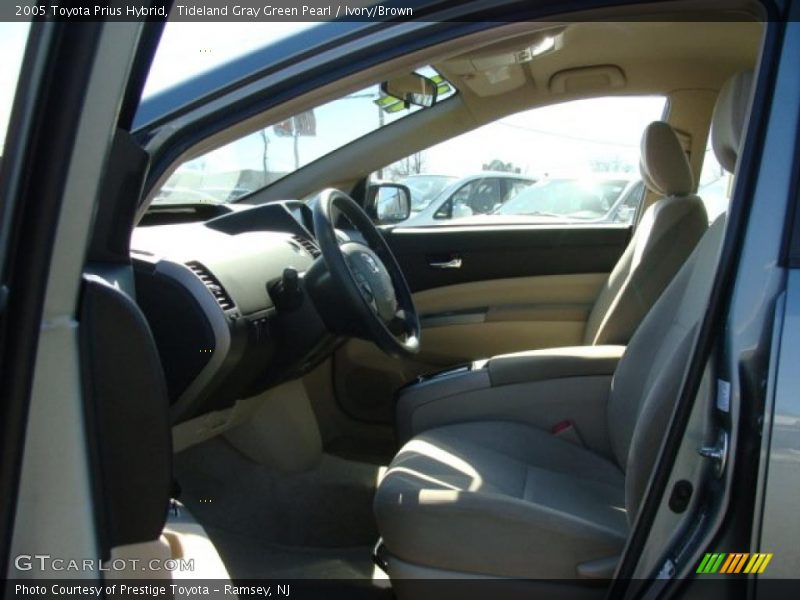 Tideland Gray Green Pearl / Ivory/Brown 2005 Toyota Prius Hybrid