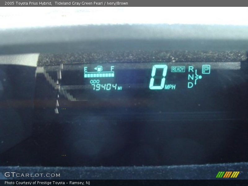 Tideland Gray Green Pearl / Ivory/Brown 2005 Toyota Prius Hybrid