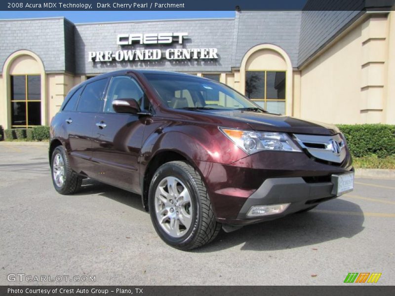 Dark Cherry Pearl / Parchment 2008 Acura MDX Technology