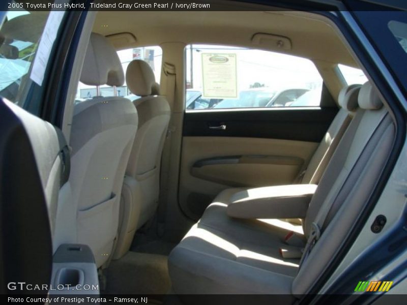 Tideland Gray Green Pearl / Ivory/Brown 2005 Toyota Prius Hybrid