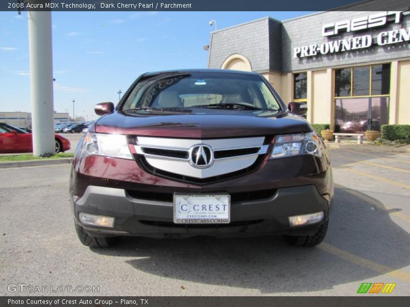 Dark Cherry Pearl / Parchment 2008 Acura MDX Technology
