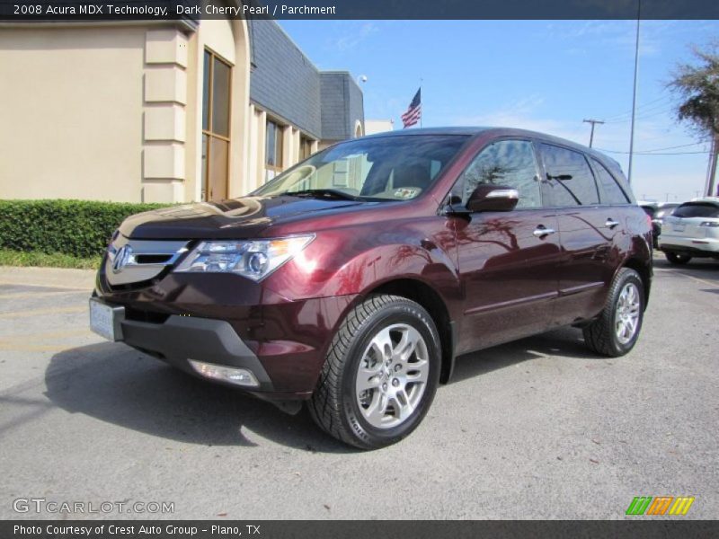 Dark Cherry Pearl / Parchment 2008 Acura MDX Technology
