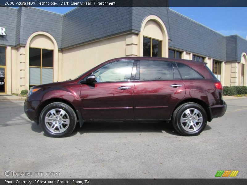Dark Cherry Pearl / Parchment 2008 Acura MDX Technology