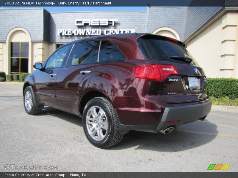 Dark Cherry Pearl / Parchment 2008 Acura MDX Technology