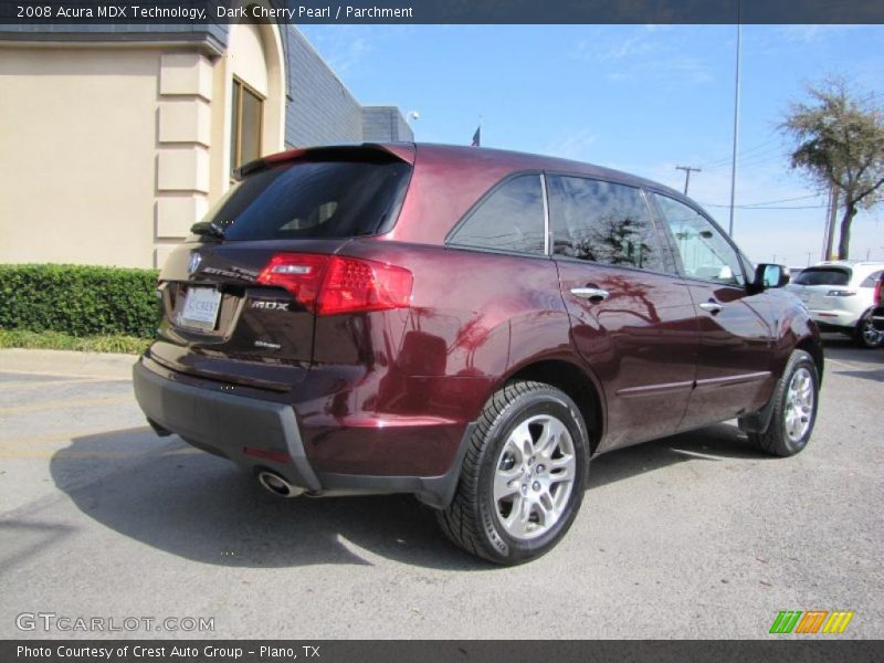 Dark Cherry Pearl / Parchment 2008 Acura MDX Technology