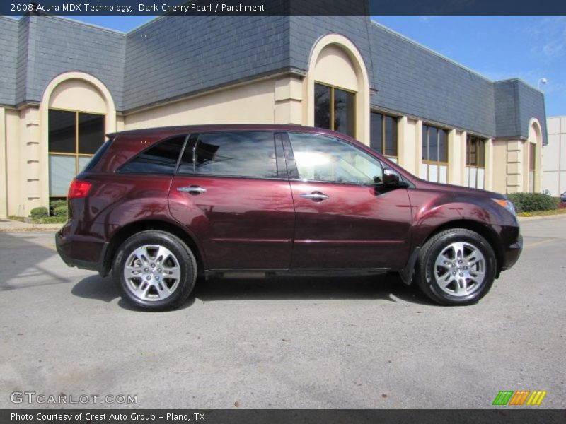 Dark Cherry Pearl / Parchment 2008 Acura MDX Technology