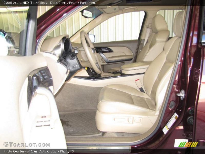 Dark Cherry Pearl / Parchment 2008 Acura MDX Technology