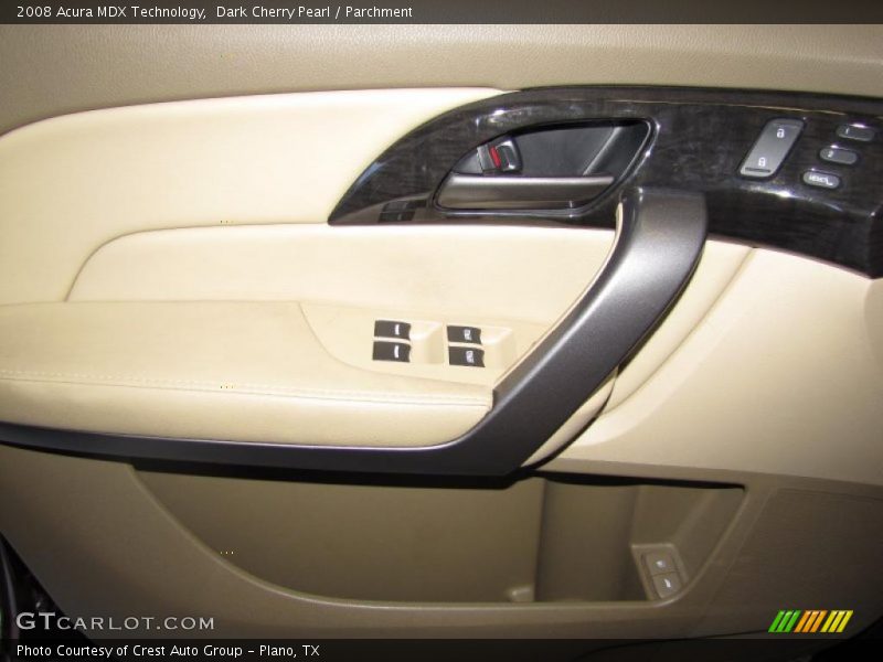 Dark Cherry Pearl / Parchment 2008 Acura MDX Technology