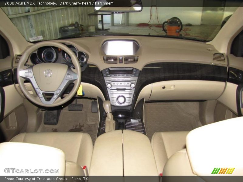 Dark Cherry Pearl / Parchment 2008 Acura MDX Technology