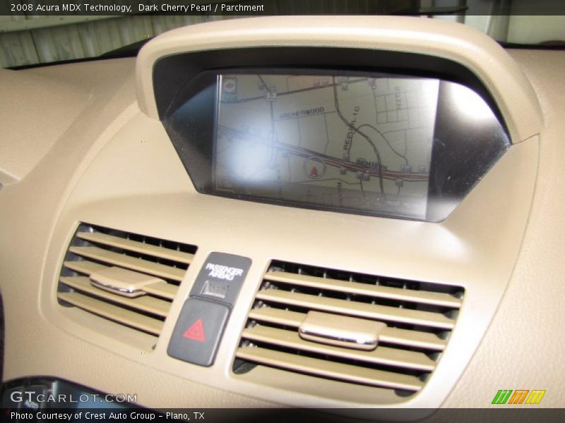 Dark Cherry Pearl / Parchment 2008 Acura MDX Technology