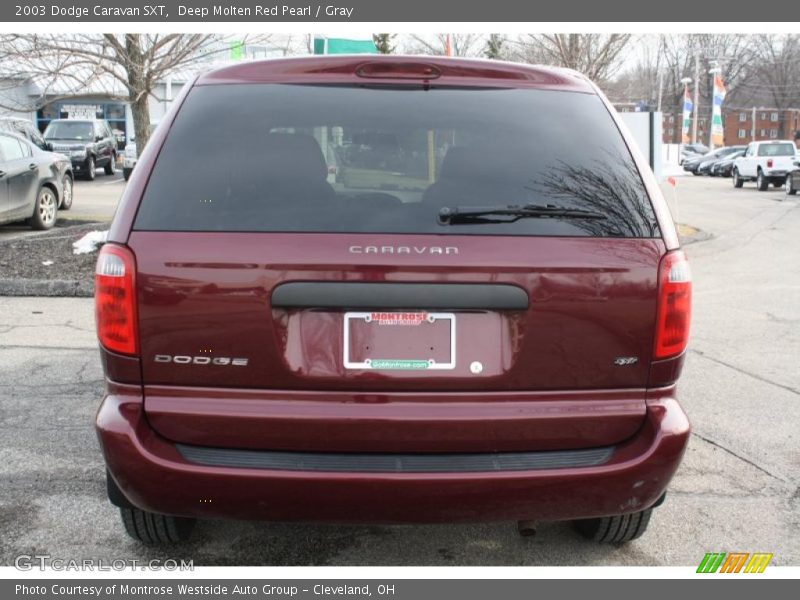 Deep Molten Red Pearl / Gray 2003 Dodge Caravan SXT