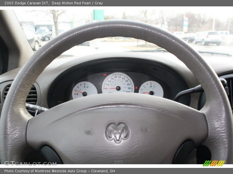 Deep Molten Red Pearl / Gray 2003 Dodge Caravan SXT