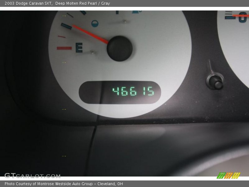 Deep Molten Red Pearl / Gray 2003 Dodge Caravan SXT