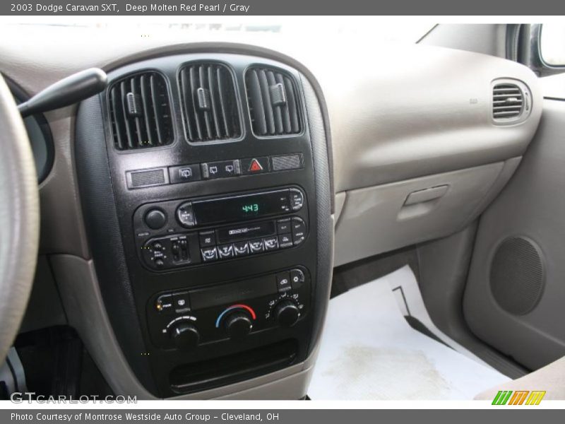 Deep Molten Red Pearl / Gray 2003 Dodge Caravan SXT