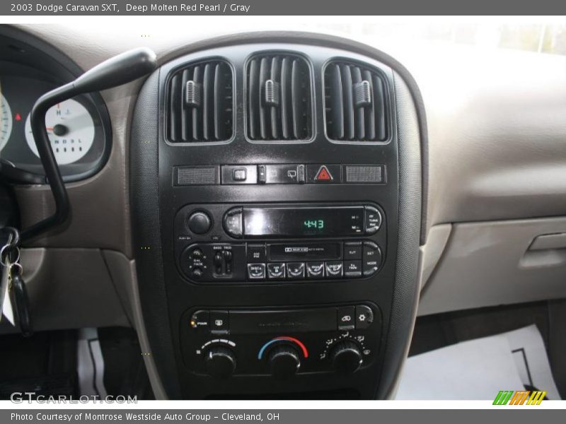 Controls of 2003 Caravan SXT