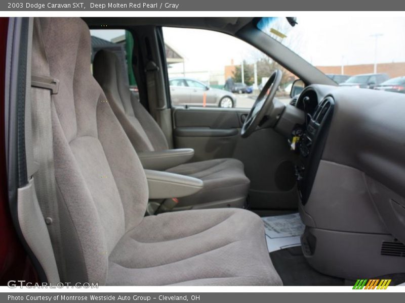 Deep Molten Red Pearl / Gray 2003 Dodge Caravan SXT