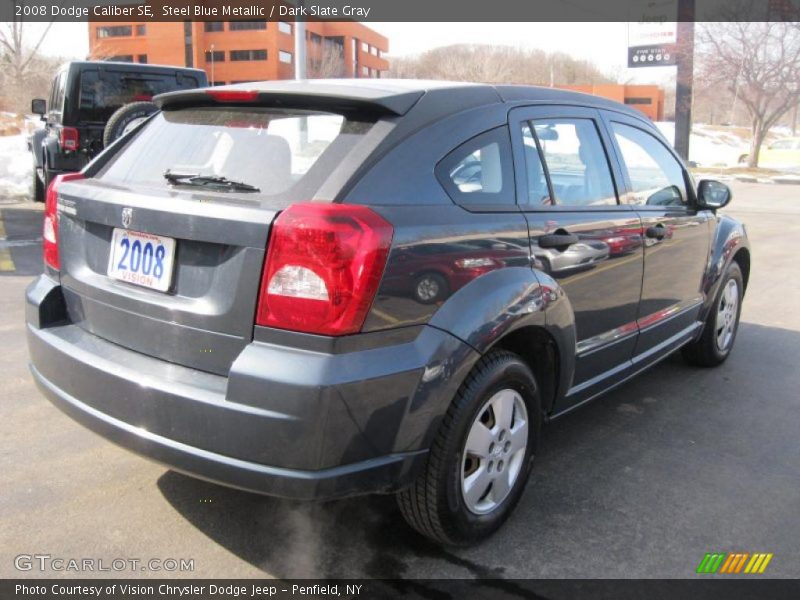 Steel Blue Metallic / Dark Slate Gray 2008 Dodge Caliber SE
