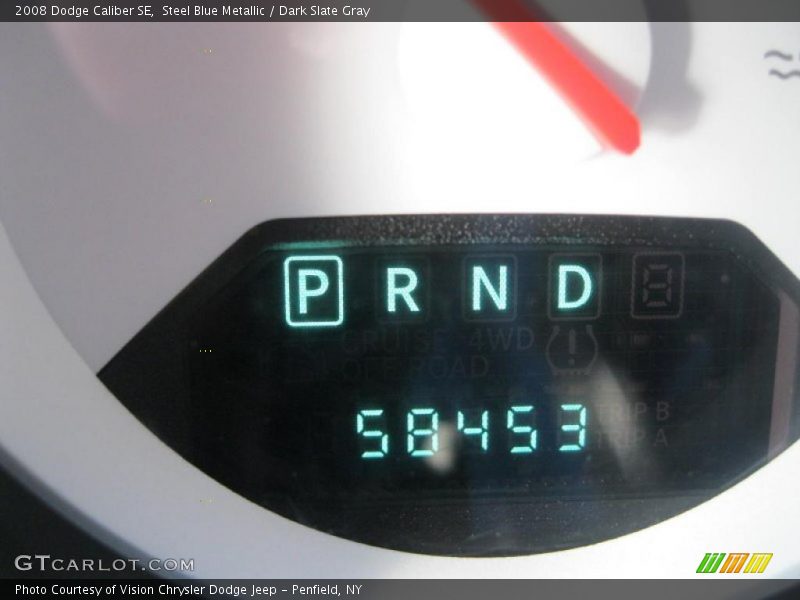 Steel Blue Metallic / Dark Slate Gray 2008 Dodge Caliber SE