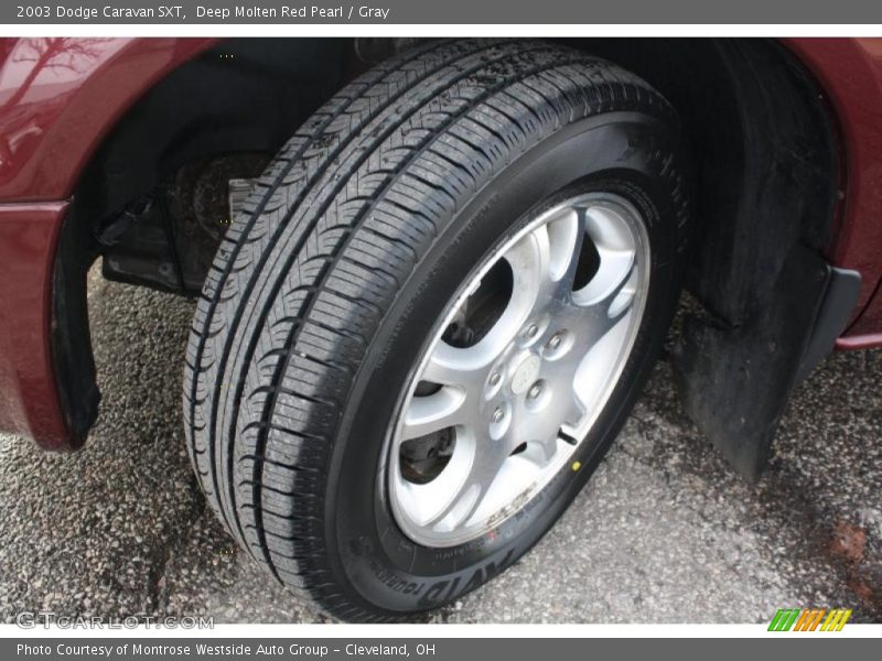 Deep Molten Red Pearl / Gray 2003 Dodge Caravan SXT