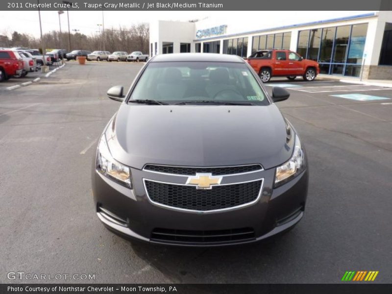 Taupe Gray Metallic / Jet Black/Medium Titanium 2011 Chevrolet Cruze LS