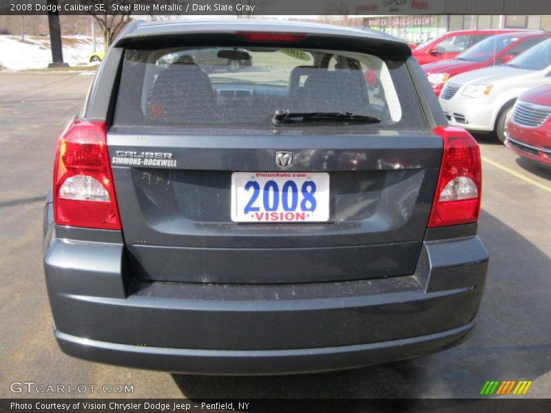 Steel Blue Metallic / Dark Slate Gray 2008 Dodge Caliber SE