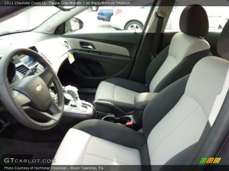 Taupe Gray Metallic / Jet Black/Medium Titanium 2011 Chevrolet Cruze LS