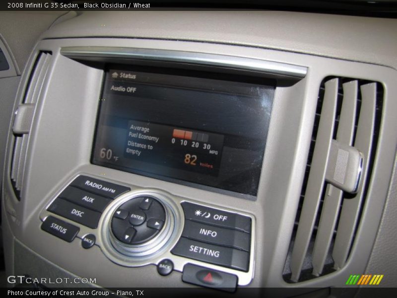 Black Obsidian / Wheat 2008 Infiniti G 35 Sedan