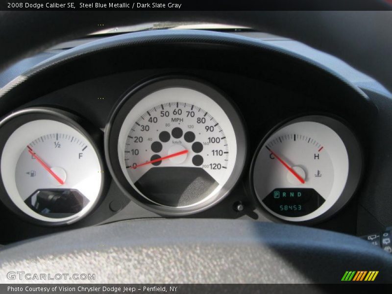 Steel Blue Metallic / Dark Slate Gray 2008 Dodge Caliber SE