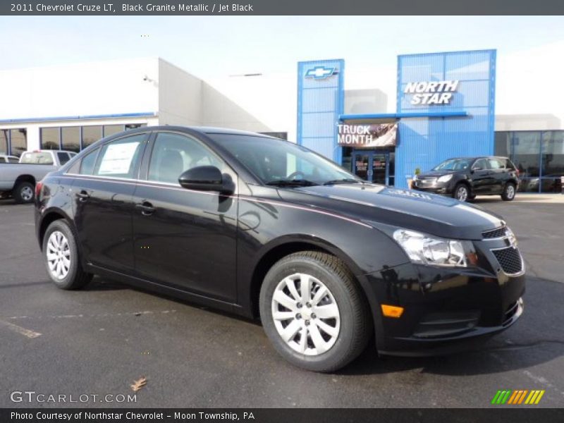 Black Granite Metallic / Jet Black 2011 Chevrolet Cruze LT