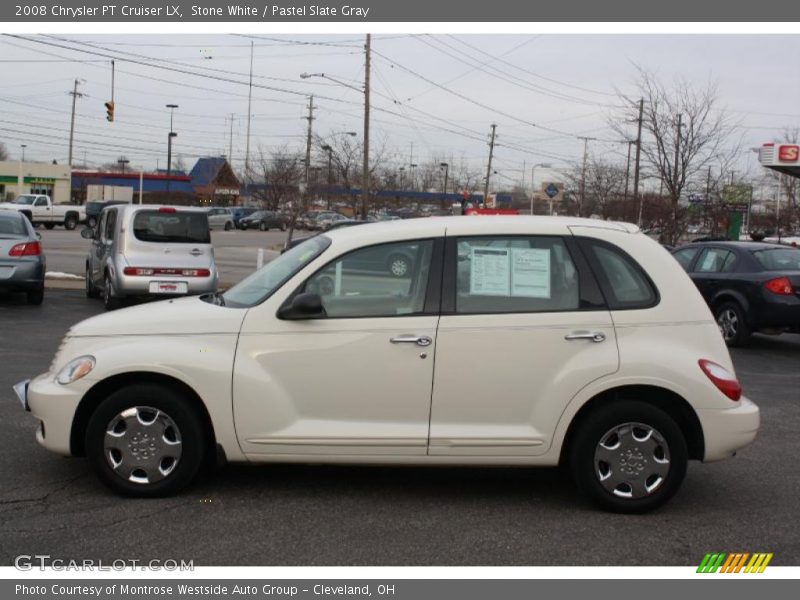 Stone White / Pastel Slate Gray 2008 Chrysler PT Cruiser LX