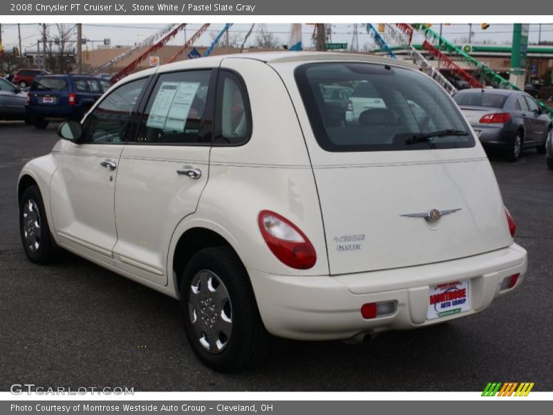 Stone White / Pastel Slate Gray 2008 Chrysler PT Cruiser LX