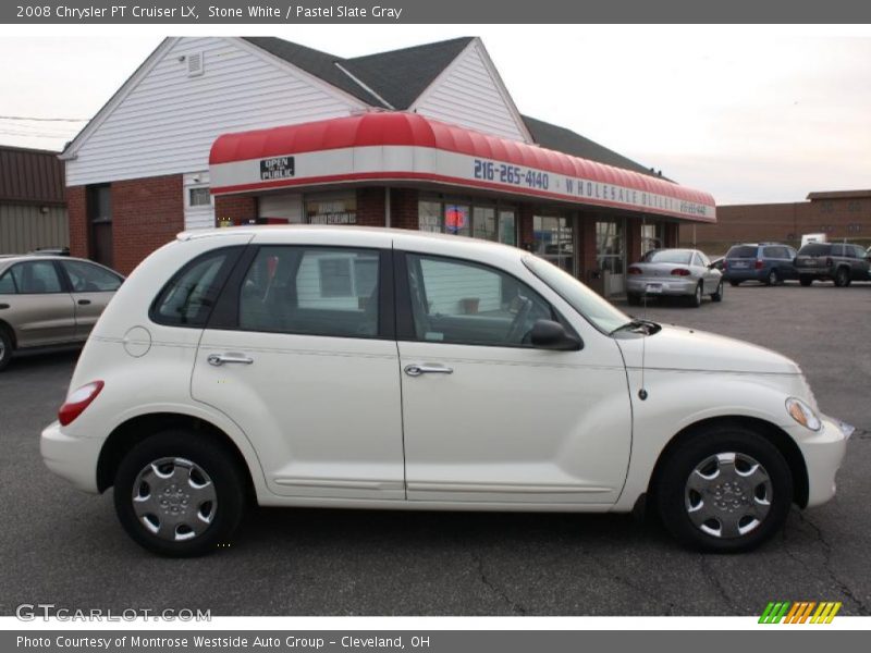 Stone White / Pastel Slate Gray 2008 Chrysler PT Cruiser LX