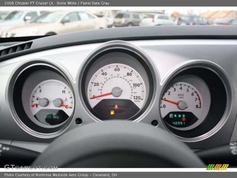 Stone White / Pastel Slate Gray 2008 Chrysler PT Cruiser LX