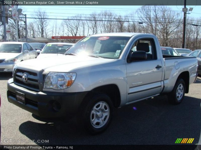 Silver Streak Mica / Graphite 2010 Toyota Tacoma Regular Cab