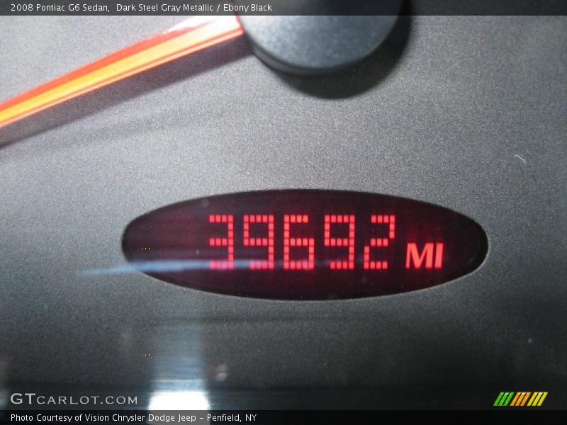 Dark Steel Gray Metallic / Ebony Black 2008 Pontiac G6 Sedan