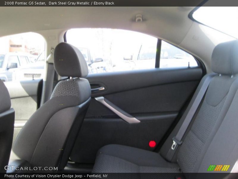Dark Steel Gray Metallic / Ebony Black 2008 Pontiac G6 Sedan