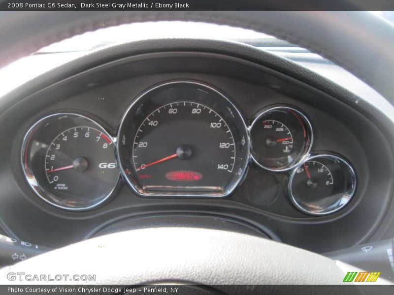 Dark Steel Gray Metallic / Ebony Black 2008 Pontiac G6 Sedan
