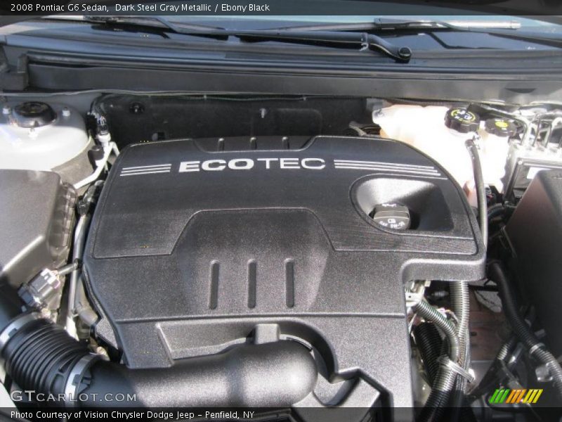 Dark Steel Gray Metallic / Ebony Black 2008 Pontiac G6 Sedan