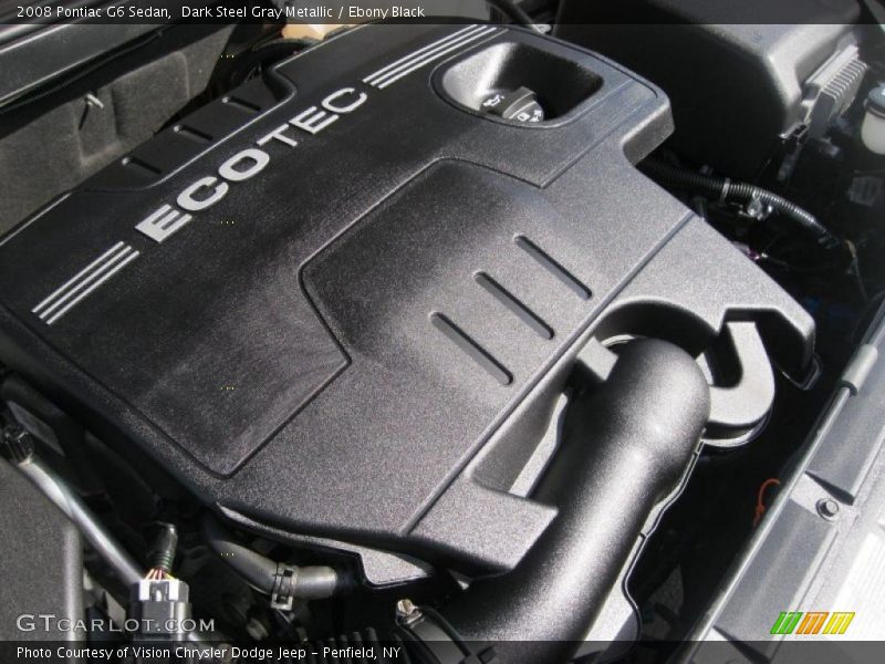 Dark Steel Gray Metallic / Ebony Black 2008 Pontiac G6 Sedan