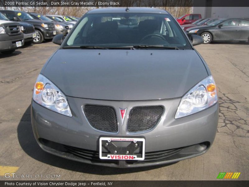 Dark Steel Gray Metallic / Ebony Black 2008 Pontiac G6 Sedan