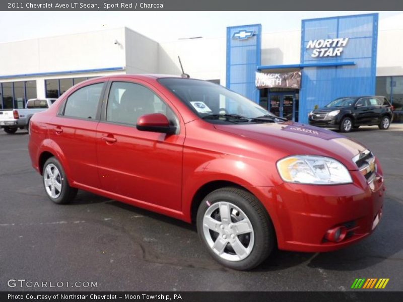 Sport Red / Charcoal 2011 Chevrolet Aveo LT Sedan