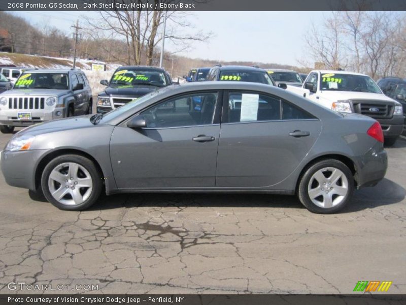 Dark Steel Gray Metallic / Ebony Black 2008 Pontiac G6 Sedan