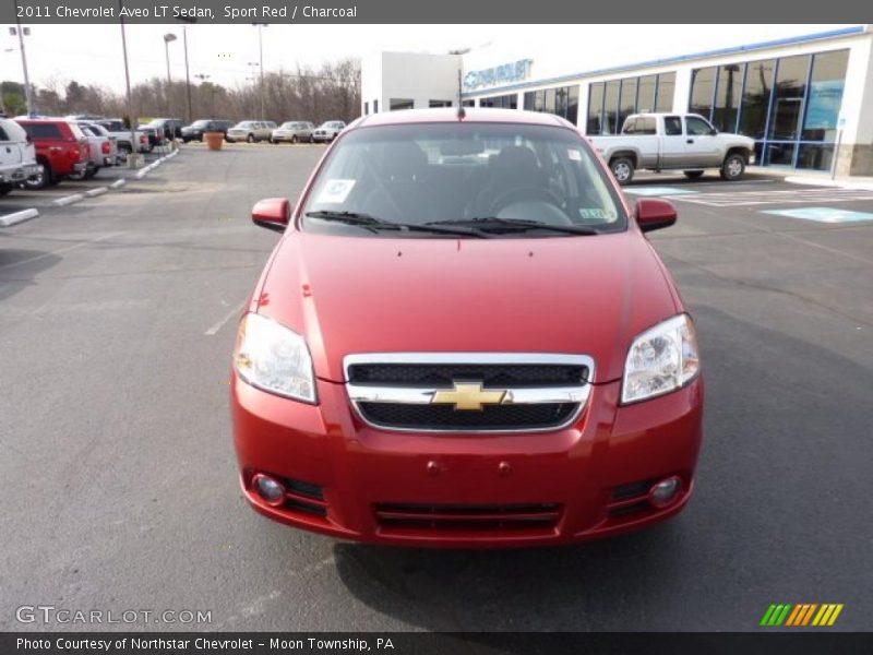 Sport Red / Charcoal 2011 Chevrolet Aveo LT Sedan