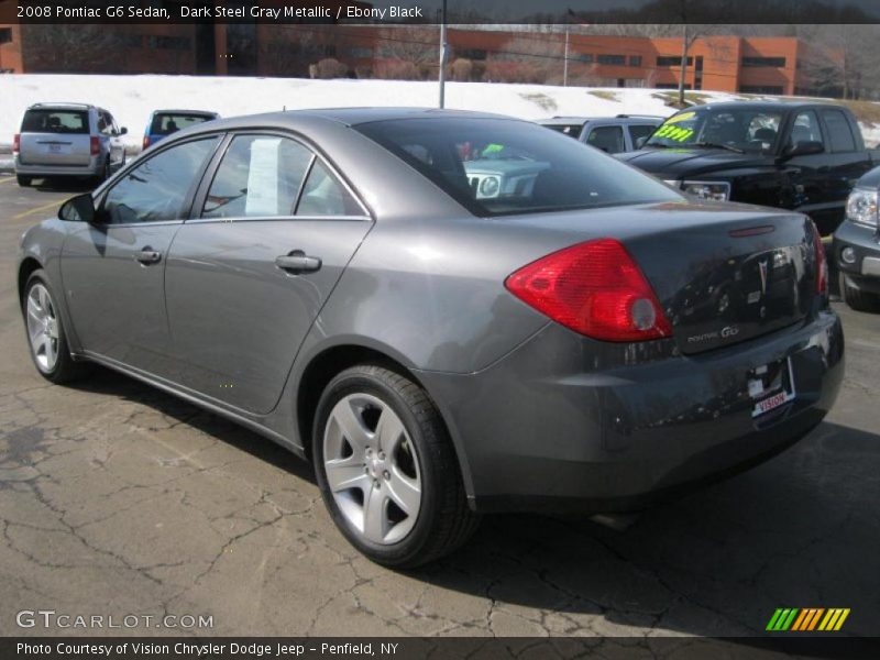 Dark Steel Gray Metallic / Ebony Black 2008 Pontiac G6 Sedan