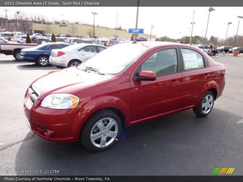 Sport Red / Charcoal 2011 Chevrolet Aveo LT Sedan