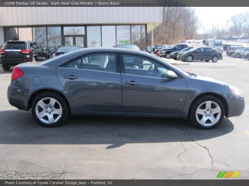 Dark Steel Gray Metallic / Ebony Black 2008 Pontiac G6 Sedan